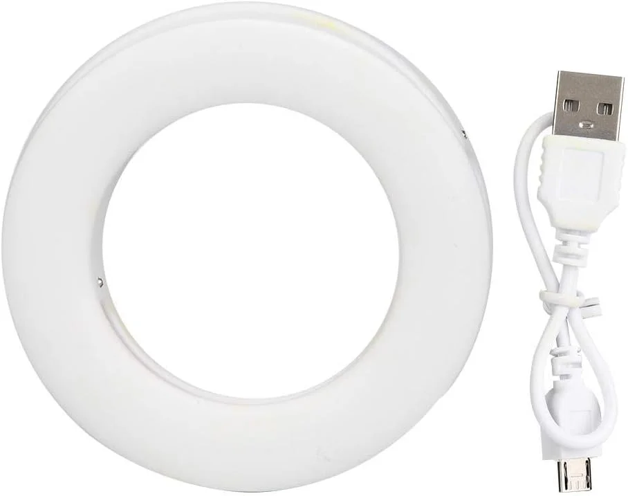 نور سلفی XJ-19 قابل شارژ با 40 ال ای دی و دمای رنگ 3200K-6500K مناسب برای آرایش، پخش زنده و کنسرت نور سلفی XJ-19 قابل شارژ با 40 ال ای دی و دمای رنگ 3200K-6500K مناسب برای آرایش، پخش زنده و کنسرت