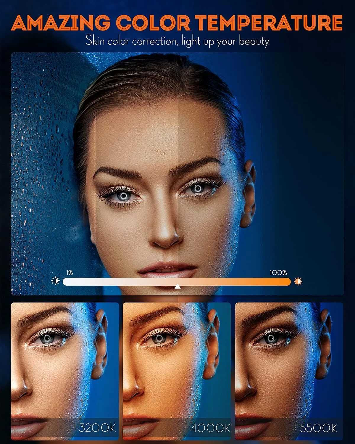 نور حلقه ای 18 اینچی با پایه سه پایه، کیت نور حلقه ای LED برای یوتیوب و تیک تاک، دمای رنگ 3200K تا 5500K، نور حلقه ای آرایشی با نگهدارنده تلفن، ریموت کنترل، کیف حمل، مناسب برای عکاسی دوربین، تلفن همراه، فیلمبرداری، سلفی و پرتره