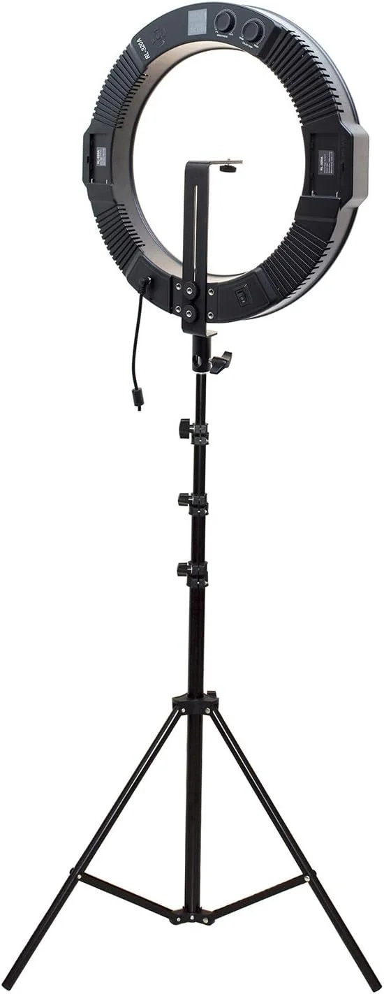 حلقه نور COOPIC RL-320A دو رنگ 3200K-5600K با قابلیت تنظیم نور به همراه پایه نور 240 سانتی متری CRI >95 برای عکاسی دوربین، آرایش، پخش زنده، پرتره، استودیوی یوتیوب، فیلمبرداری، وبلاگ نویسی و غیره حلقه نور COOPIC RL-320A دو رنگ 3200K-5600K با قابلیت تنظیم نور به همراه پایه نور 240 سانتی متری CRI >95 برای عکاسی دوربین، آرایش، پخش زنده، پرتره، استودیوی یوتیوب، فیلمبرداری، وبلاگ نویسی و غیره