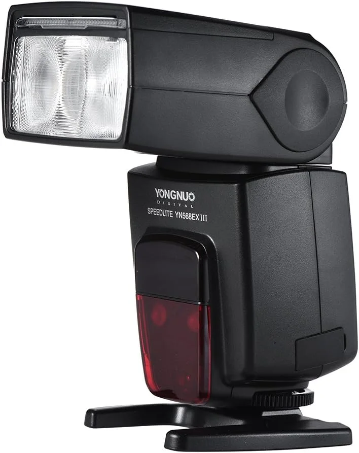 فلاش اسپیدلایت بی‌سیم Yongnuo Yn568Ex Iii Ttl Master Slave با عدد راهنمای 58 و سرعت همگام‌سازی 1/8000 ثانیه و قابلیت ارتقاء فریمور از طریق USB، مناسب دوربین‌های DSLR کانن