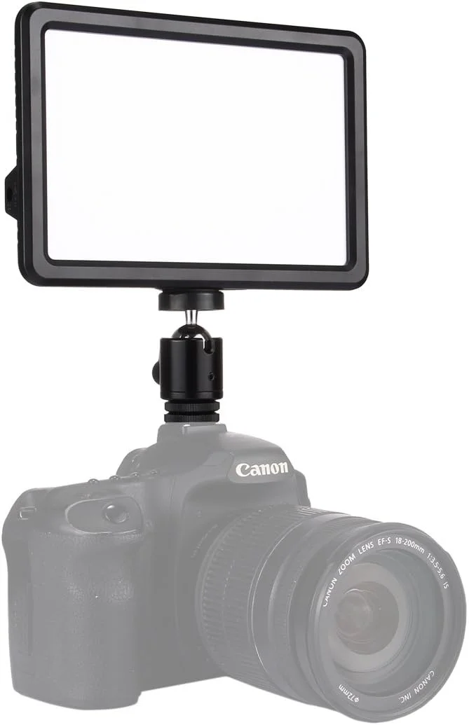 لامپ ویدئویی 70 LED با فیلم شفاف با 3 درجه حرارت Sunyifan 104 SMD 2835 LEDs 220-850LM 3000-6000K نور استودیویی قابل تنظیم برای دوربین های Canon، Nikon و DSLR