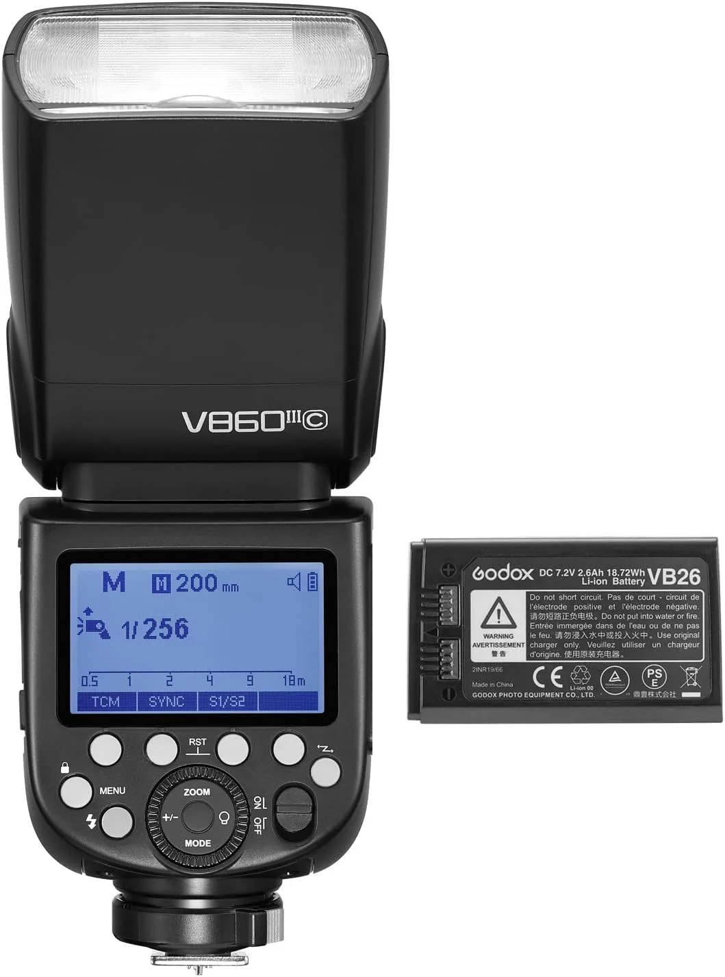 فلاش اسپیدلایت گودکس V860III-S 2.4G وایرلس TTL 1/8000s HSS به همراه تریگر وایرلس X2T-S، دارای باتری لیتیومی با ظرفیت بالا، سازگار با دوربین سونی فلاش اسپیدلایت گودکس V860III-S 2.4G وایرلس TTL 1/8000s HSS به همراه تریگر وایرلس X2T-S، دارای باتری لیتیومی با ظرفیت بالا، سازگار با دوربین سونی