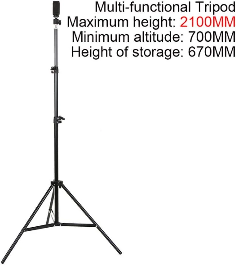 نور حلقه ای ال ای دی برای سلفی و عکاسی استودیویی، نور پرکننده با سه پایه برای موبایل، مناسب آرایش و پخش زنده، 160MM/260MM (اختیاری)