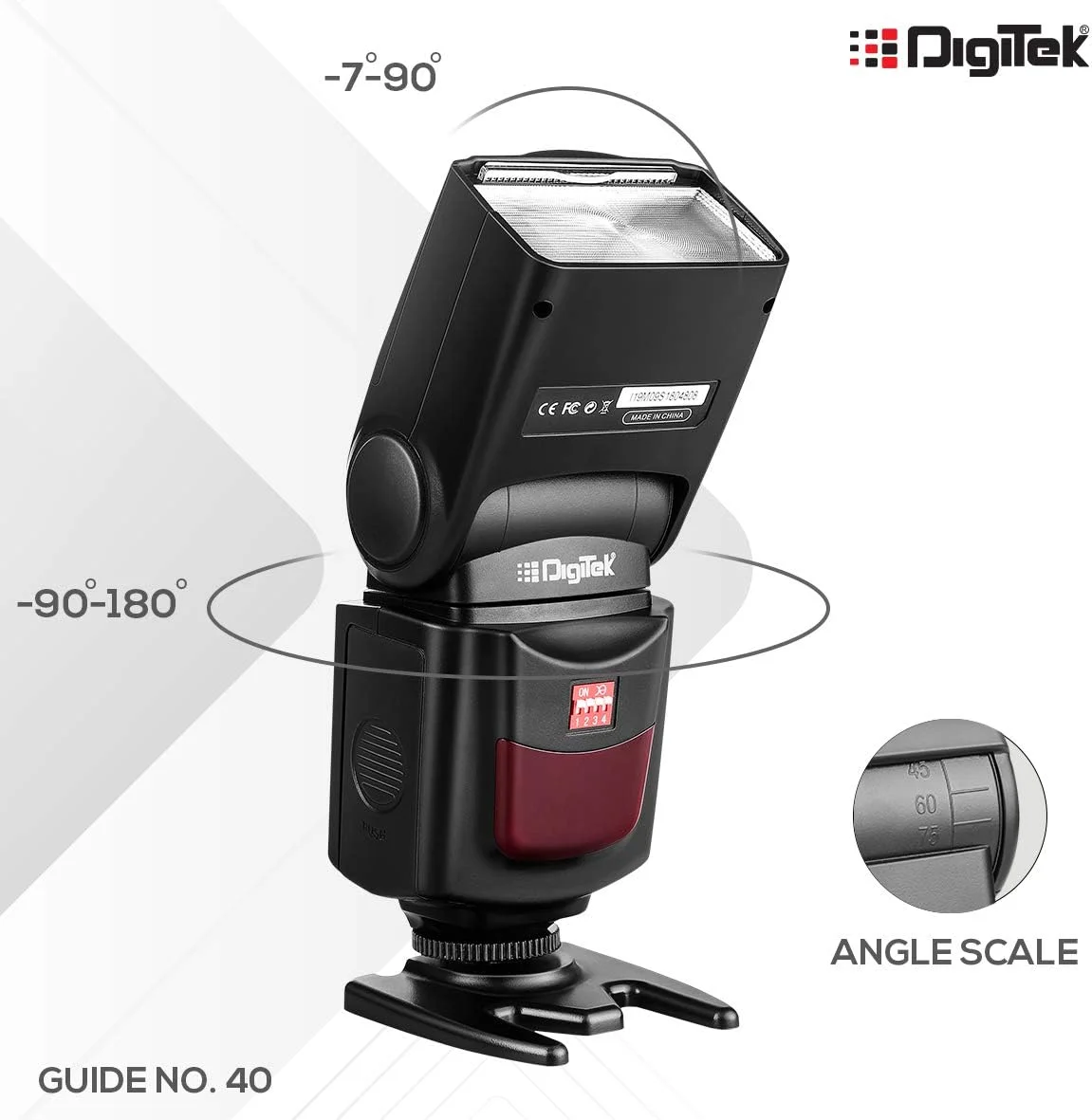 فلاش اسپیدلایت الکترونیکی یونیورسال DIGITEK® (DFL-088) برای دوربین های DSLR کانن نیکون پنتاکس المپوس با مانت هات شو استاندارد (بدون تریگر) فلاش اسپیدلایت الکترونیکی یونیورسال DIGITEK® (DFL-088) برای دوربین های DSLR کانن نیکون پنتاکس المپوس با مانت هات شو استاندارد (بدون تریگر)