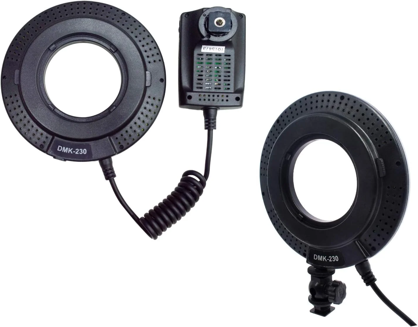 نور حلقوی ماکرو DMK Power مدل DMK-230 با 232 لامپ LED، به همراه کنترلر برق، باتری و حلقه های آداپتور 52mm 55mm 58mm 62mm 67mm 72mm 77mm برای لنزهای کانن و نیکون نور حلقوی ماکرو DMK Power مدل DMK-230 با 232 لامپ LED، به همراه کنترلر برق، باتری و حلقه های آداپتور 52mm 55mm 58mm 62mm 67mm 72mm 77mm برای لنزهای کانن و نیکون