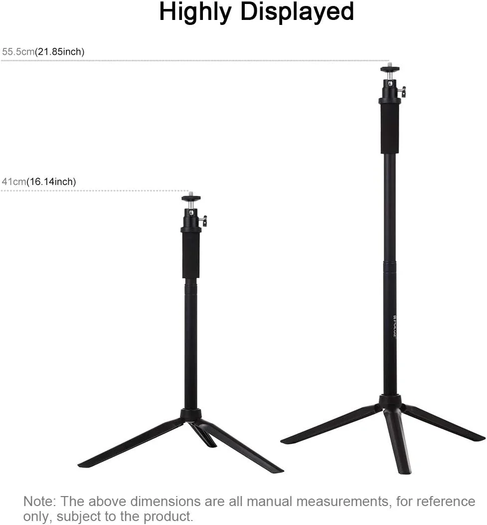 کیت نور ال ای دی حلقه ای 6.2 اینچی PULUZ برای عکاسی و فیلمبرداری ولاگ، پخش زنده، دارای پایه نگهدارنده دوگانه گوشی، USB با 3 حالت نور قابل تنظیم با پایه سه پایه و میله افزایش ارتفاع برای آرایش، ویدیوهای یوتیوب و تجهیزات ولاگ