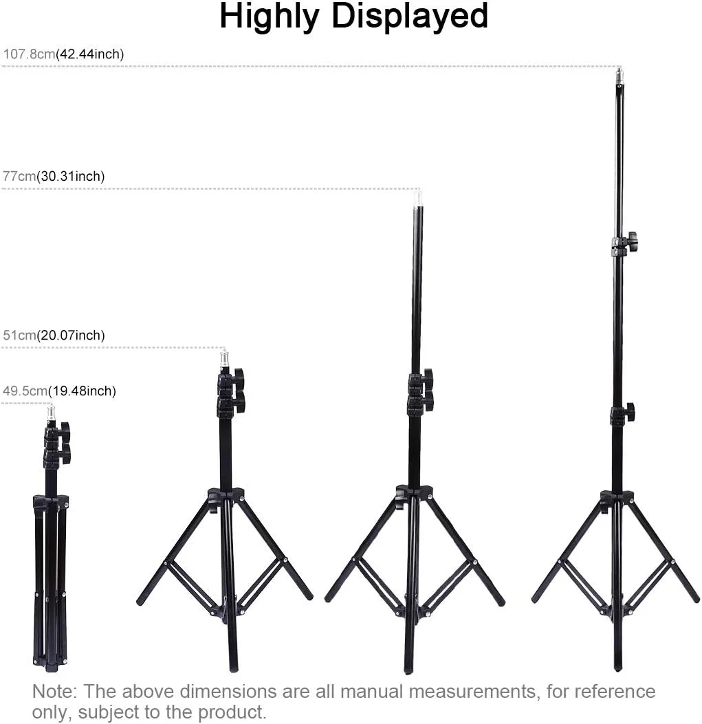 کیت نور حلقه ای ال ای دی 6.2 اینچی PULUZ، مناسب برای تولید محتوای ویدیویی، پخش زنده، دارای پایه نگهدارنده دوگانه گوشی، با پورت USB، 3 حالت نور قابل تنظیم و پایه 1.1 متری برای آرایش و تولید ویدیو در یوتیوب