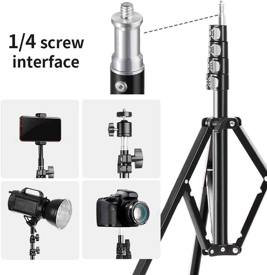 حلقه نور سلفی K&F Concept، حلقه نور 11 اینچی (28 سانتی متر) با سه پایه 78.7 اینچی (200 سانتی متر) و نگهدارنده های تلفن، 3 حالت رنگی، نورپردازی عکاسی کنترل از راه دور بلوتوث حلقه نور سلفی K&F Concept، حلقه نور 11 اینچی (28 سانتی متر) با سه پایه 78.7 اینچی (200 سانتی متر) و نگهدارنده های تلفن، 3 حالت رنگی، نورپردازی عکاسی کنترل از راه دور بلوتوث