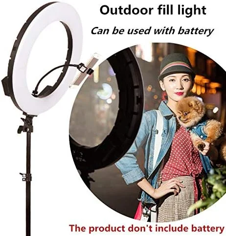 حلقه نور ال ای دی 18 اینچی GSKAIWEN با توان 60 وات، نورپردازی زیبایی، لامپ تاتو ابرو، نور قابل تنظیم برای آرایش، استودیوی عکاسی، نور ویدئویی، مناسب برای فیلمبرداری در فضای باز با جایگاه باتری (کیت لوله نرم 18 اینچی) حلقه نور ال ای دی 18 اینچی GSKAIWEN با توان 60 وات، نورپردازی زیبایی، لامپ تاتو ابرو، نور قابل تنظیم برای آرایش، استودیوی عکاسی، نور ویدئویی، مناسب برای فیلمبرداری در فضای باز با جایگاه باتری (کیت لوله نرم 18 اینچی)