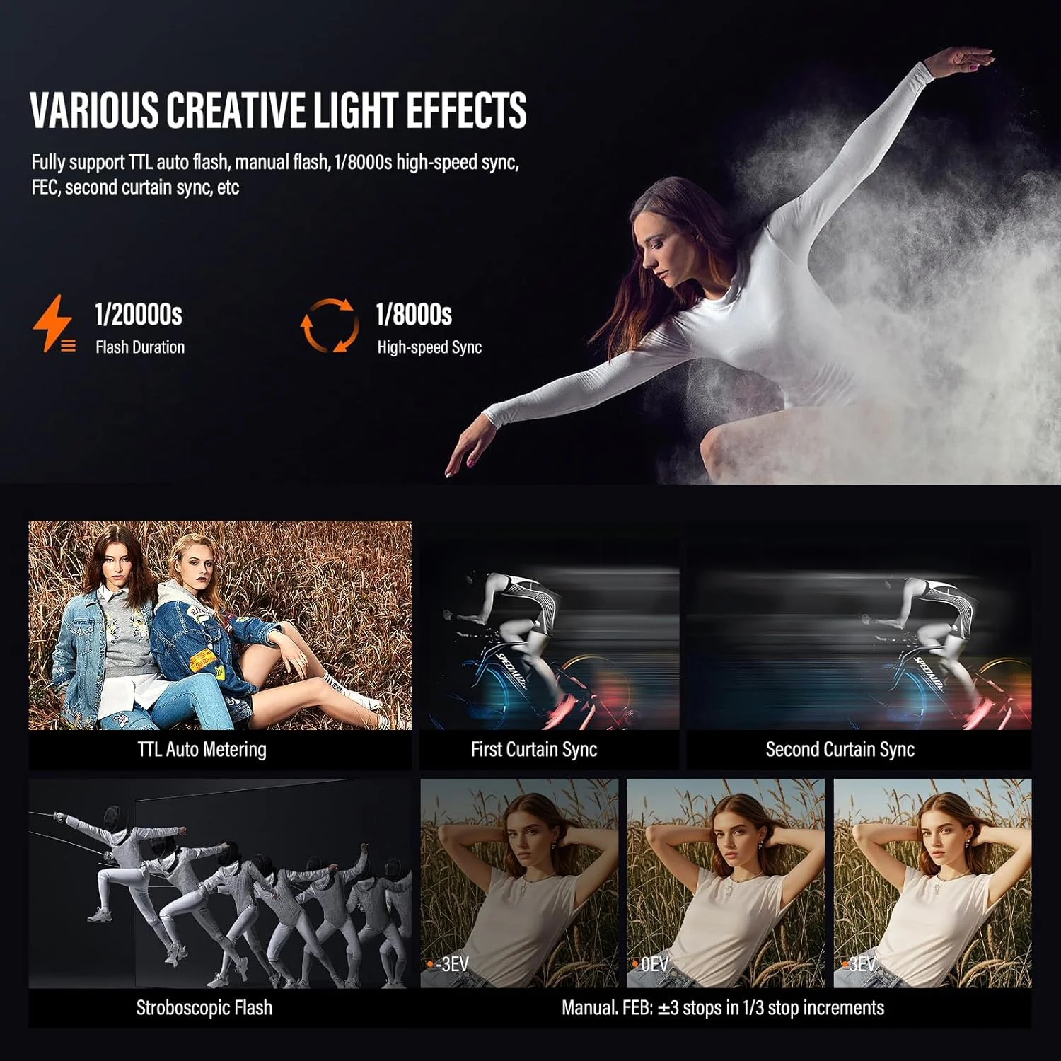 فلاش اسپیدلایت گودکس V1-S TTL با توان 76WS و عدد راهنمای 92، همگامسازی پرسرعت 1/8000 ثانیه، باتری لیتیوم-یون 2600mAh و سر گرد، به همراه کیت لوازم جانبی Godox AK-R1 سازگار با دوربینهای سونی فلاش اسپیدلایت گودکس V1-S TTL با توان 76WS و عدد راهنمای 92، همگامسازی پرسرعت 1/8000 ثانیه، باتری لیتیوم-یون 2600mAh و سر گرد، به همراه کیت لوازم جانبی Godox AK-R1 سازگار با دوربینهای سونی