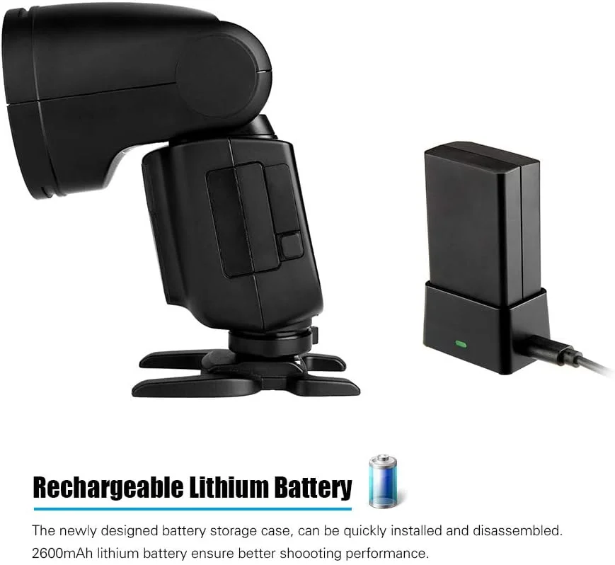 فلاش اسپیدلایت حرفه ای Godox V1C با سر گرد و زوم فرسنل بی سیم 2.4G برای سری Canon EOS 1500D 3000D 5D Mark III 5D Mark LL + کیت لوازم جانبی برای چراغ قوه AK-R1 فلاش اسپیدلایت حرفه ای Godox V1C با سر گرد و زوم فرسنل بی سیم 2.4G برای سری Canon EOS 1500D 3000D 5D Mark III 5D Mark LL + کیت لوازم جانبی برای چراغ قوه AK-R1