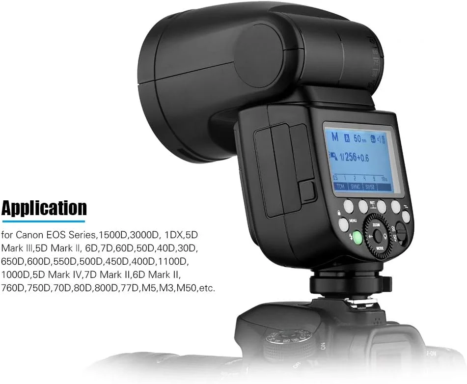 فلاش اسپیدلایت حرفه ای Godox V1C با سر گرد و زوم فرسنل بی سیم 2.4G برای سری Canon EOS 1500D 3000D 5D Mark III 5D Mark LL + کیت لوازم جانبی برای چراغ قوه AK-R1 فلاش اسپیدلایت حرفه ای Godox V1C با سر گرد و زوم فرسنل بی سیم 2.4G برای سری Canon EOS 1500D 3000D 5D Mark III 5D Mark LL + کیت لوازم جانبی برای چراغ قوه AK-R1