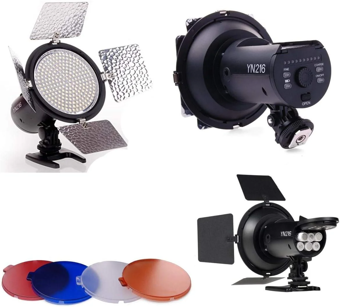نور ویدئویی ال ای دی حرفه ای Yongnuo YN216 5500K برای دوربین فیلمبرداری DSLR نور ویدئویی ال ای دی حرفه ای Yongnuo YN216 5500K برای دوربین فیلمبرداری DSLR