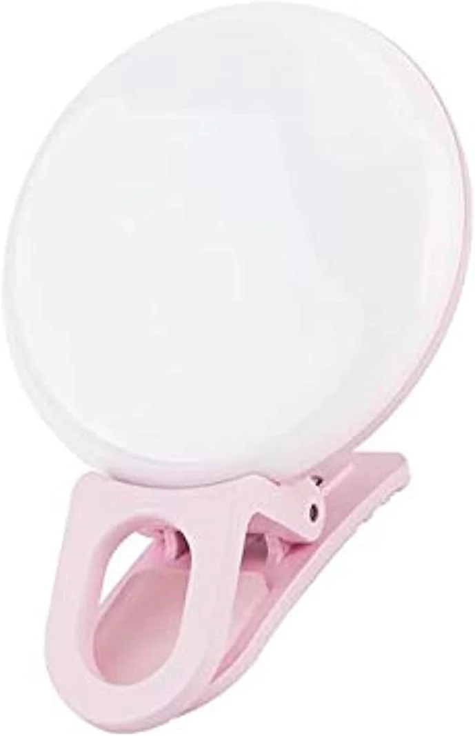 نور سلفی حلقه ای صورتی Kiwifotos SRL-20 با 20 ال ای دی داخلی برای سلفی نور سلفی حلقه ای صورتی Kiwifotos SRL-20 با 20 ال ای دی داخلی برای سلفی