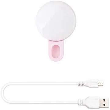 نور سلفی حلقه ای صورتی Kiwifotos SRL-20 با 20 ال ای دی داخلی برای سلفی نور سلفی حلقه ای صورتی Kiwifotos SRL-20 با 20 ال ای دی داخلی برای سلفی