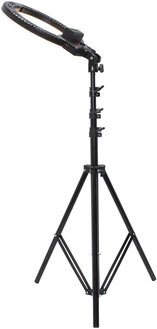 نور حلقه ای ویدئویی COOPIC RL-480SII دو رنگ 3200K-5600K با قابلیت تنظیم نور (12 اینچ/31 سانتی متر قطر بیرونی، 36 وات، 240 عدد LED SMD) مشکی نور حلقه ای ویدئویی COOPIC RL-480SII دو رنگ 3200K-5600K با قابلیت تنظیم نور (12 اینچ/31 سانتی متر قطر بیرونی، 36 وات، 240 عدد LED SMD) مشکی