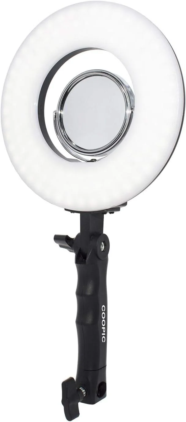 نور حلقه ای LED مدل RL-08 کوپیک، مناسب برای موبایل، دوربین، عکس و فیلم، 8 اینچ/20 سانتیمتر، 24 وات، 120 عدد LED SMD، 5500K، با قابلیت تنظیم نور، مناسب برای پرتره، عکاسی و فیلمبرداری در یوتیوب
