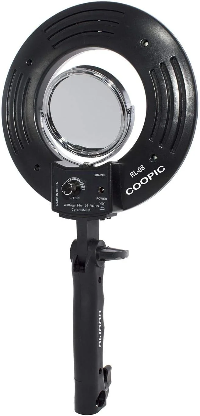 نور حلقه ای LED مدل RL-08 کوپیک، مناسب برای موبایل، دوربین، عکس و فیلم، 8 اینچ/20 سانتیمتر، 24 وات، 120 عدد LED SMD، 5500K، با قابلیت تنظیم نور، مناسب برای پرتره، عکاسی و فیلمبرداری در یوتیوب نور حلقه ای LED مدل RL-08 کوپیک، مناسب برای موبایل، دوربین، عکس و فیلم، 8 اینچ/20 سانتیمتر، 24 وات، 120 عدد LED SMD، 5500K، با قابلیت تنظیم نور، مناسب برای پرتره، عکاسی و فیلمبرداری در یوتیوب