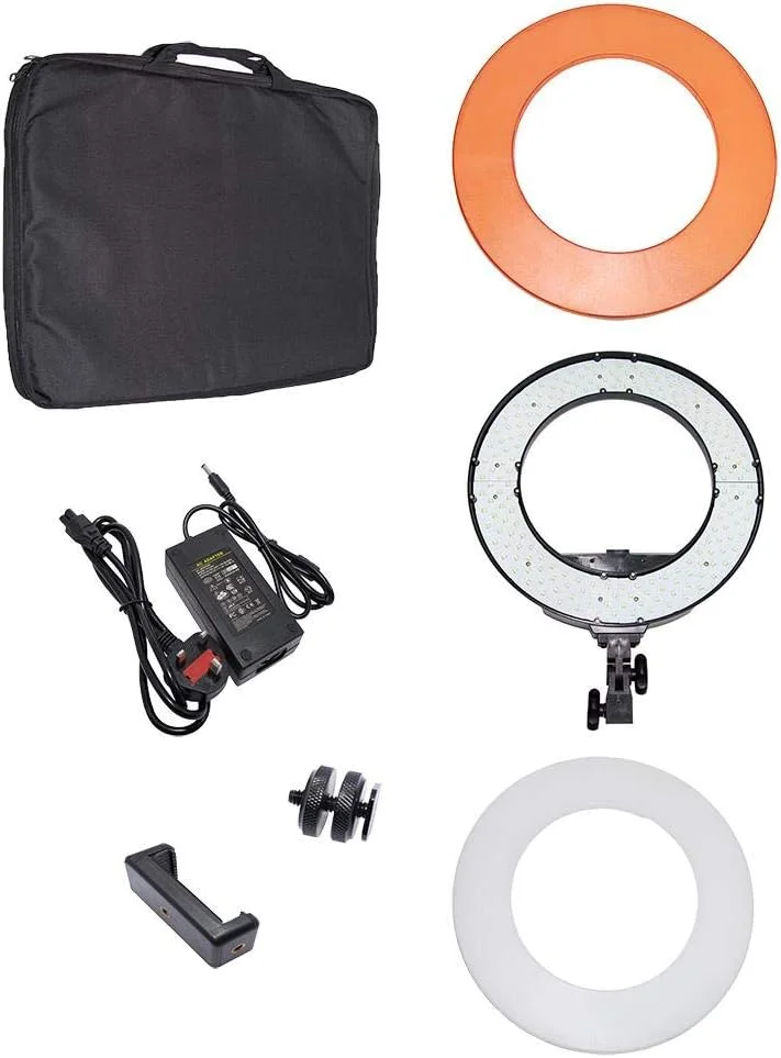 نور حلقه ای قابل تنظیم COOPIC Create Cool Pictures RL-14S تک رنگ 5600K (14 اینچ / 36 سانتی متر قطر بیرونی، 36 وات، 1024 عدد LED SMD) مشکی نور حلقه ای قابل تنظیم COOPIC Create Cool Pictures RL-14S تک رنگ 5600K (14 اینچ / 36 سانتی متر قطر بیرونی، 36 وات، 1024 عدد LED SMD) مشکی