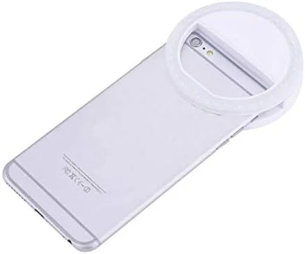 فلاش حلقه ای LED قابل حمل برای عکاسی دوربین گوشی موبایل آیفون - سفید فلاش حلقه ای LED قابل حمل برای عکاسی دوربین گوشی موبایل آیفون - سفید