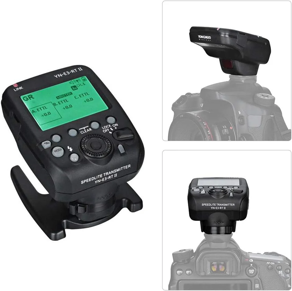 فرستنده فلاش روی دوربین YONGNUO YN-E3-RT II سازگار با ST-E3-RT/600EX-RT/YN-E3-RT/YN968EX-RT/YN600EX-RTII/YN686EX-RT/YNE3-RX