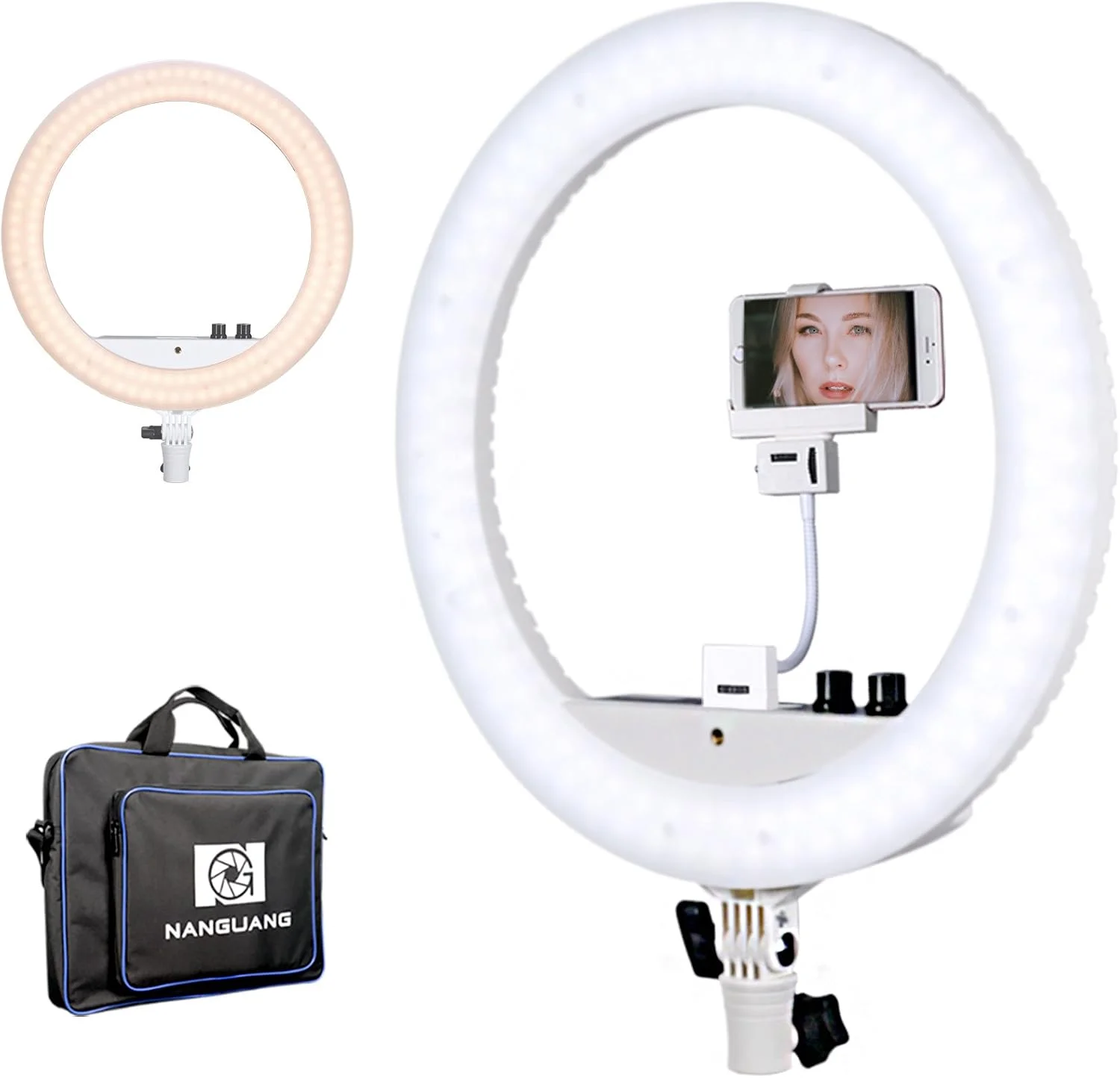 کیت پایه رینگ لایت LED دو رنگ قابل تنظیم NanGuang Venus V24C 14 اینچی کیت پایه رینگ لایت LED دو رنگ قابل تنظیم NanGuang Venus V24C 14 اینچی