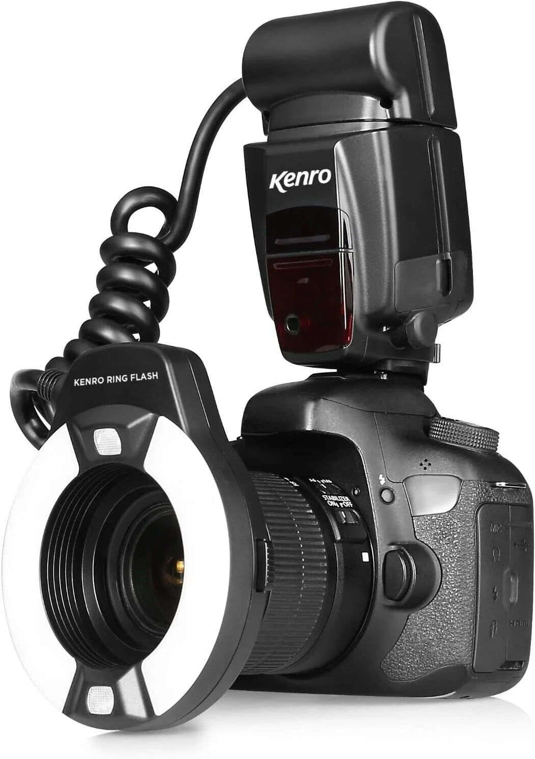 فلاش حلقوی ماکرو Kenro برای دوربین دیجیتال DSLR نیکون - KFL201N