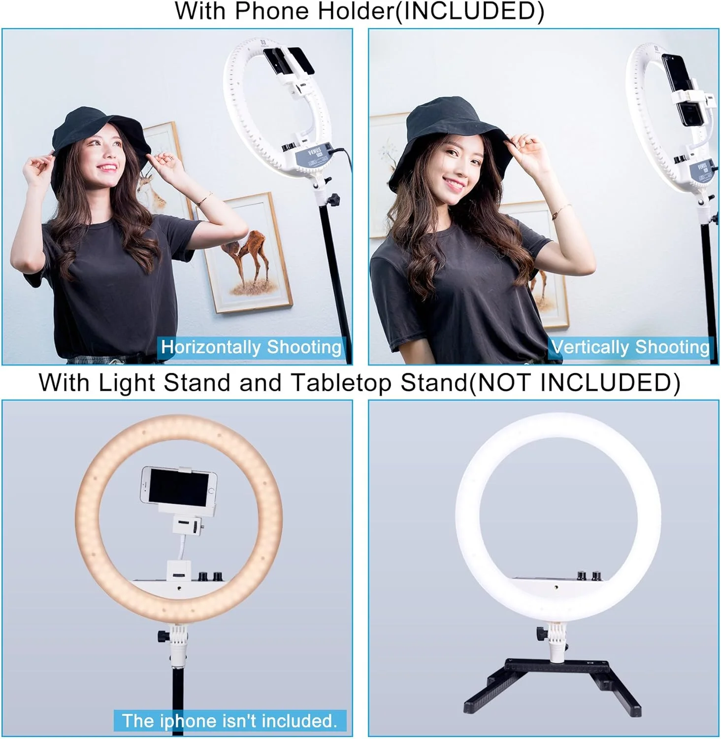 کیت پایه رینگ لایت LED دو رنگ قابل تنظیم NanGuang Venus V24C 14 اینچی کیت پایه رینگ لایت LED دو رنگ قابل تنظیم NanGuang Venus V24C 14 اینچی