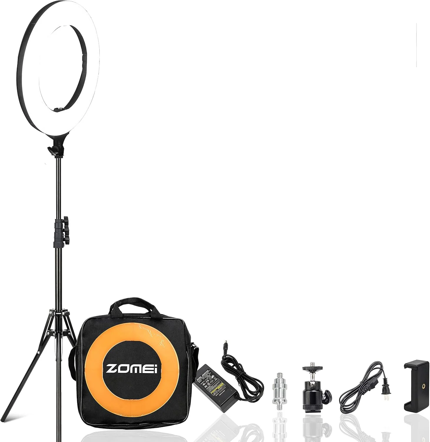 حلقه نور ال ای دی 14 اینچی BONFOTO ZOMEI، نور قابل تنظیم 41 واتی 5500k برای آرایش، نور ویدیو یوتیوب، نورهای عکاسی حرفه ای با پایه، فیلترهای پلاستیکی نارنجی و کیف حمل حلقه نور ال ای دی 14 اینچی BONFOTO ZOMEI، نور قابل تنظیم 41 واتی 5500k برای آرایش، نور ویدیو یوتیوب، نورهای عکاسی حرفه ای با پایه، فیلترهای پلاستیکی نارنجی و کیف حمل