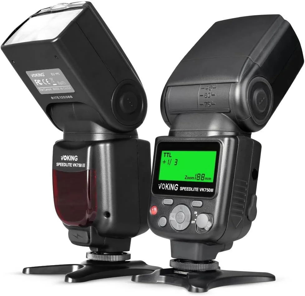 فلاش اکسترنال Voking VK750III با حالت Slave و TTL و نمایشگر LCD برای دوربین های DSLR کانن با پایه اتصال استاندارد فلاش اکسترنال Voking VK750III با حالت Slave و TTL و نمایشگر LCD برای دوربین های DSLR کانن با پایه اتصال استاندارد