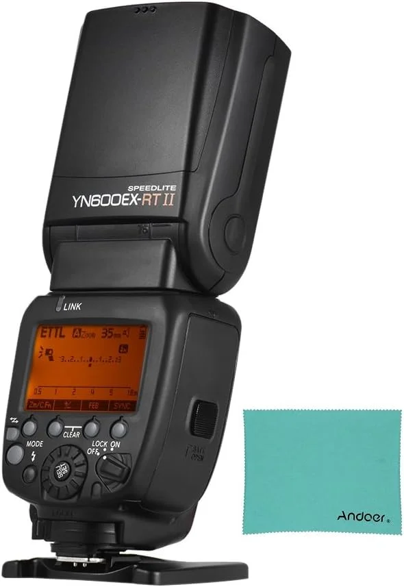 فلاش حرفه ای YONGNUO YN600EX-RT II، فلاش خلاقانه TTL Master Speedlite 2.4G Wireless 1 / 8000s HSS GN60 برای زوم دستی/خودکار دوربین های کانن مدل 600EX-RT YN6000 EX RT II