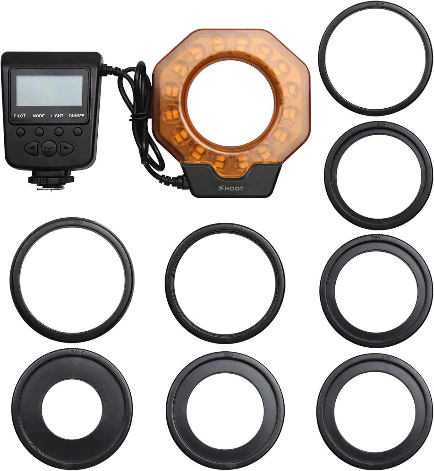 نور حلقه ای ال ای دی ماکرو Shoot XT-103C