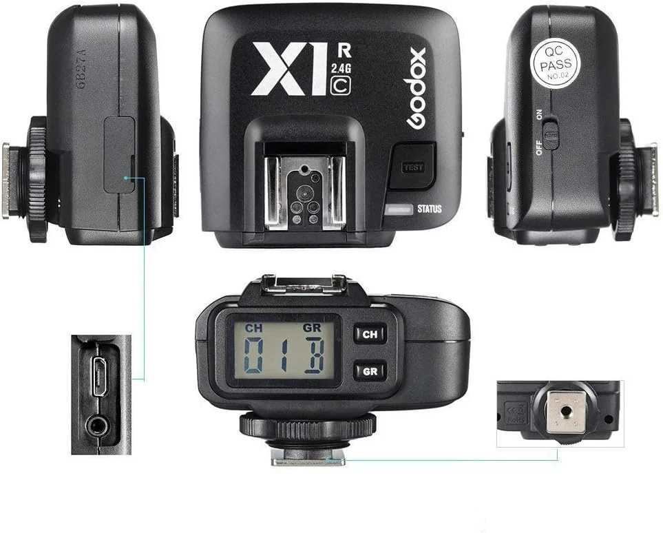 گیرنده فلاش بی‌سیم TTL گودکس X1R-C برای CANON