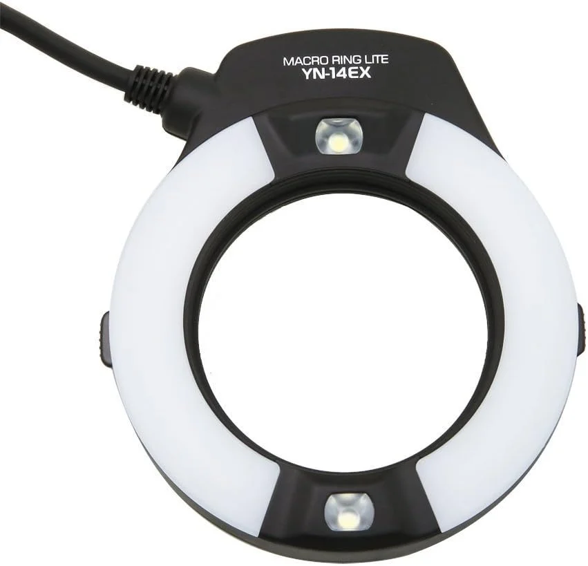 فلاش حلقه ای ماکرو YONGNUO YN-14EX TTL به همراه آداپتور برای دوربین های DSLR کانن مدل های 6D 7D LF464