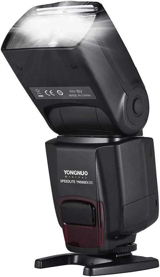 فلاش اسپیدلایت بی‌سیم TTL اسلیو YONGNUO YN565EX III با عدد راهنمای GN58، سیستم بازیافت پرسرعت، پشتیبانی از ارتقاء فریمور USB برای دوربین DSLR کانن