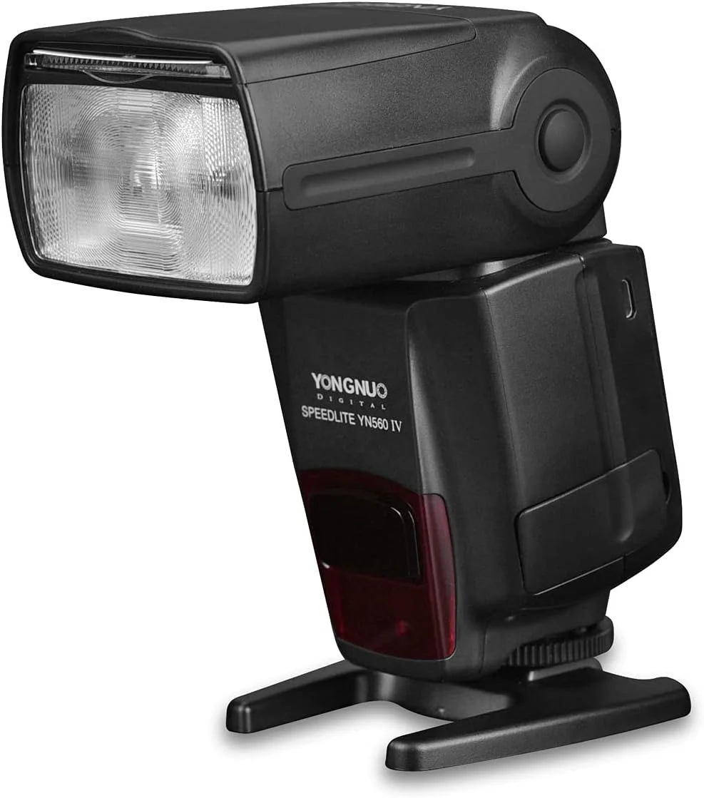 فلاش اسپیدلایت وایرلس YONGNUO YN560 IV 2.4GHz با فرستنده و گیرنده یکپارچه برای دوربین های کانن، نیکون، پاناسونیک، پنتاکس + دیفیوزر WINGONEER®