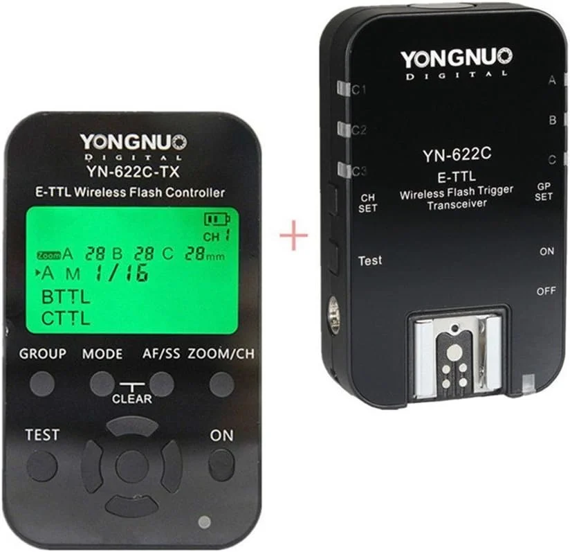 مجموعه فرستنده و گیرنده تکی YONGNUO YN-622C مدل YN-622C-TX به همراه YN-622C