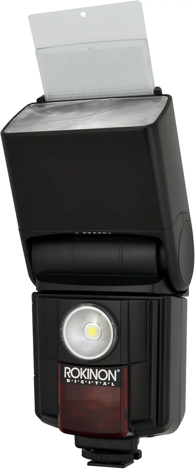 فلاش زوم دیجیتال Rokinon D970VL-C TTL با نور ویدئو برای Canon (مشکی)