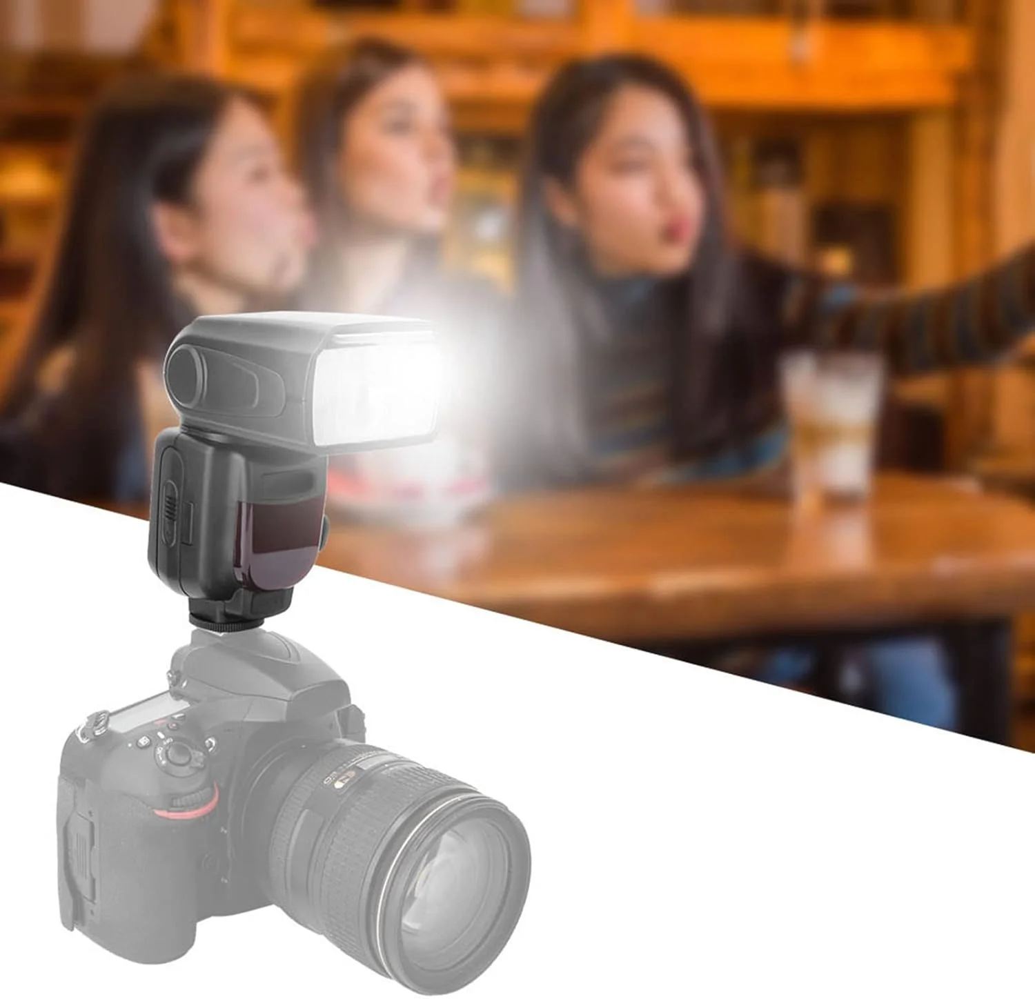 فلاش دوربین اسپیدلایت برای نیکون، TR-950 فلاش الکترونیکی حرفه ای و جهانی روی دوربین، فرستنده بی سیم 2.4G با هات شو استاندارد