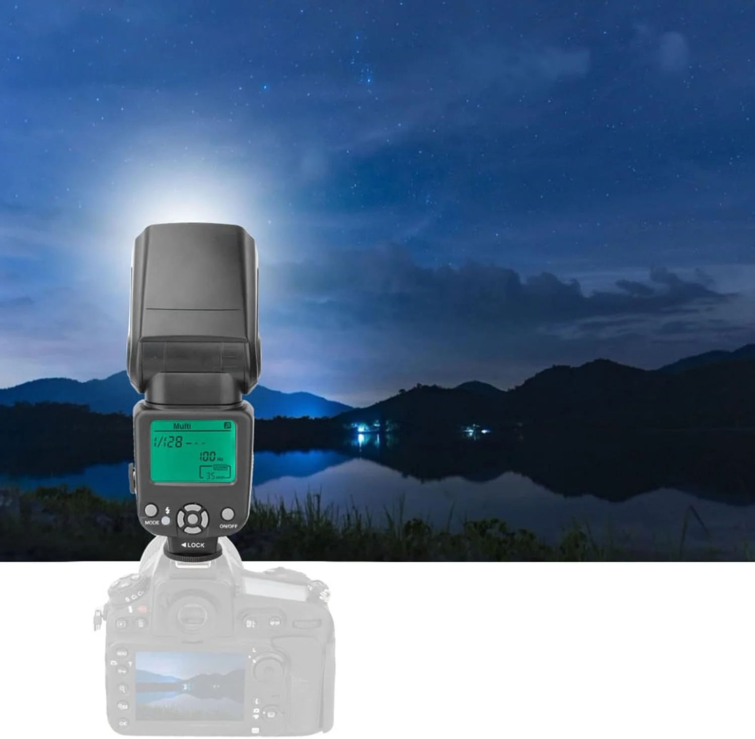 فلاش دوربین اسپیدلایت برای نیکون، TR-950 فلاش الکترونیکی حرفه ای و جهانی روی دوربین، فرستنده بی سیم 2.4G با هات شو استاندارد