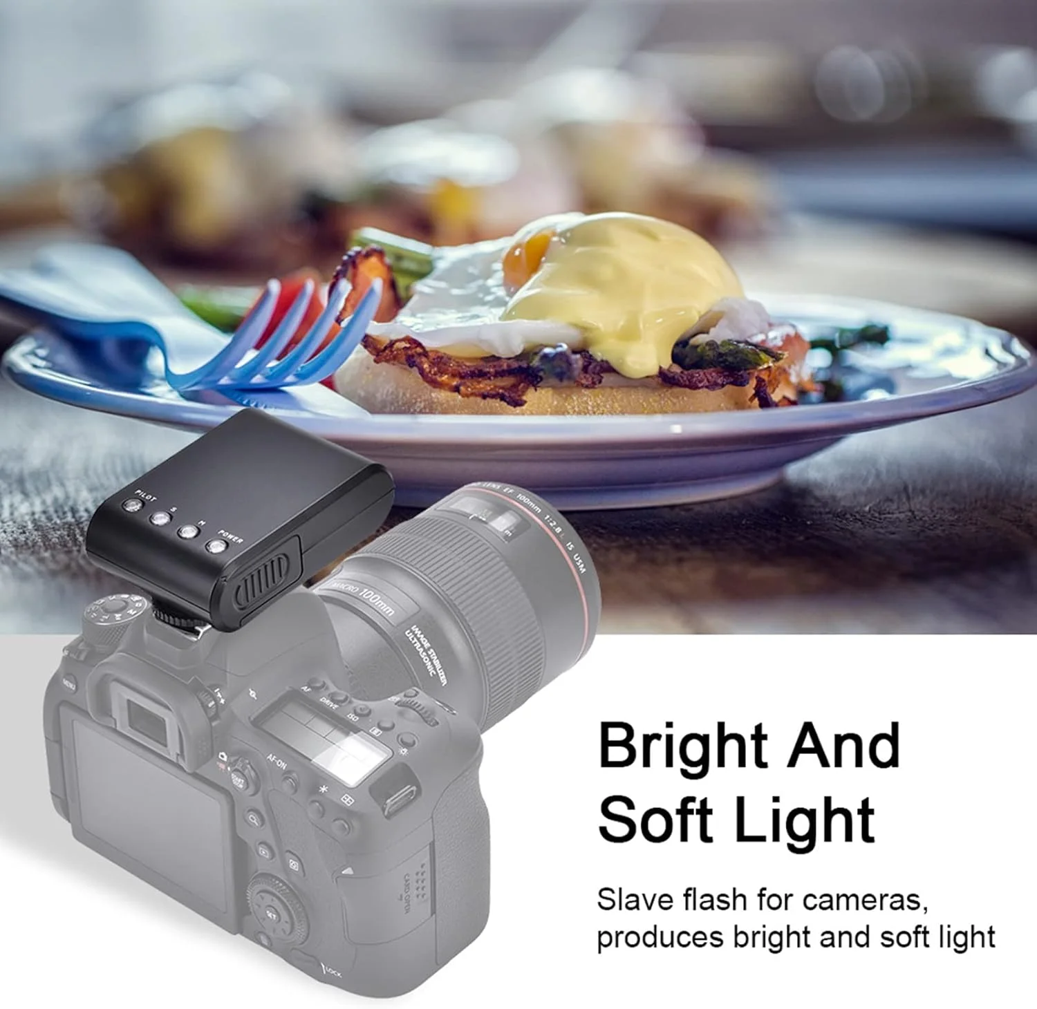 فلاش دوربین دیجیتال کوچک و قابل حمل XHTLLO، فلاش نصب روی کفشک برای دوربین های DSLR، سبک و جمع و جور