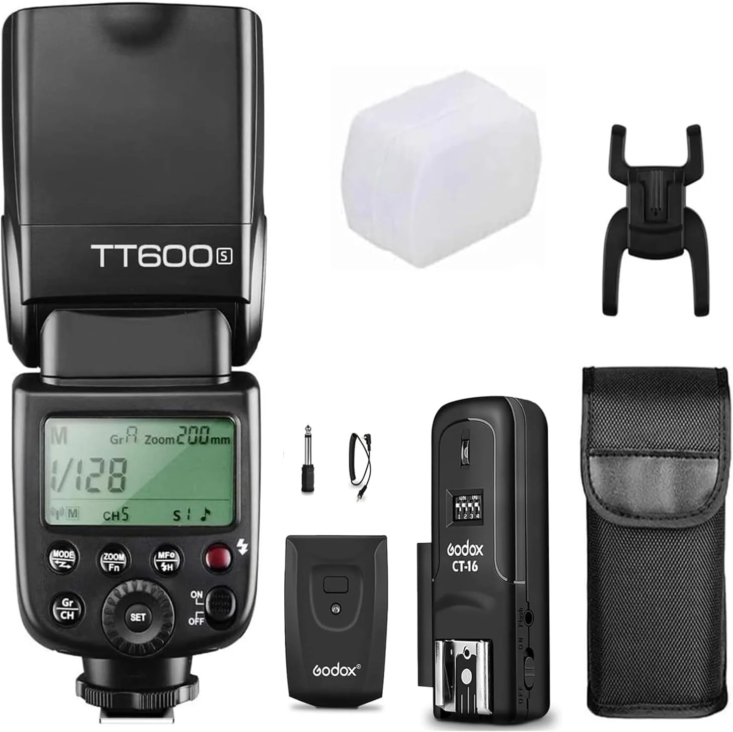 فلاش گودکس TT600S به همراه کیت تریگر CT-16 - سیستم وایرلس X، همگام‌سازی پرسرعت، سازگار با دوربین‌های DSLR سونی. قدرت بالا GN60، بازیافت سریع و حالت‌های متنوع فلاش برای نورپردازی خلاقانه