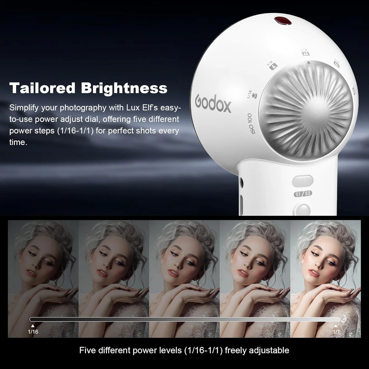 کیت فلاش دوربین رترو گودکس Lux Elf برای مبتدیان، 400 فلاش با قدرت کامل با انتخابگر قدرت راهنمای بصری، کنترل نوری S1/S2 برای فوجی، کانن، نیکون، سونی، الیمپوس برای عکاسی مسافرتی کیت فلاش دوربین رترو گودکس Lux Elf برای مبتدیان، 400 فلاش با قدرت کامل با انتخابگر قدرت راهنمای بصری، کنترل نوری S1/S2 برای فوجی، کانن، نیکون، سونی، الیمپوس برای عکاسی مسافرتی