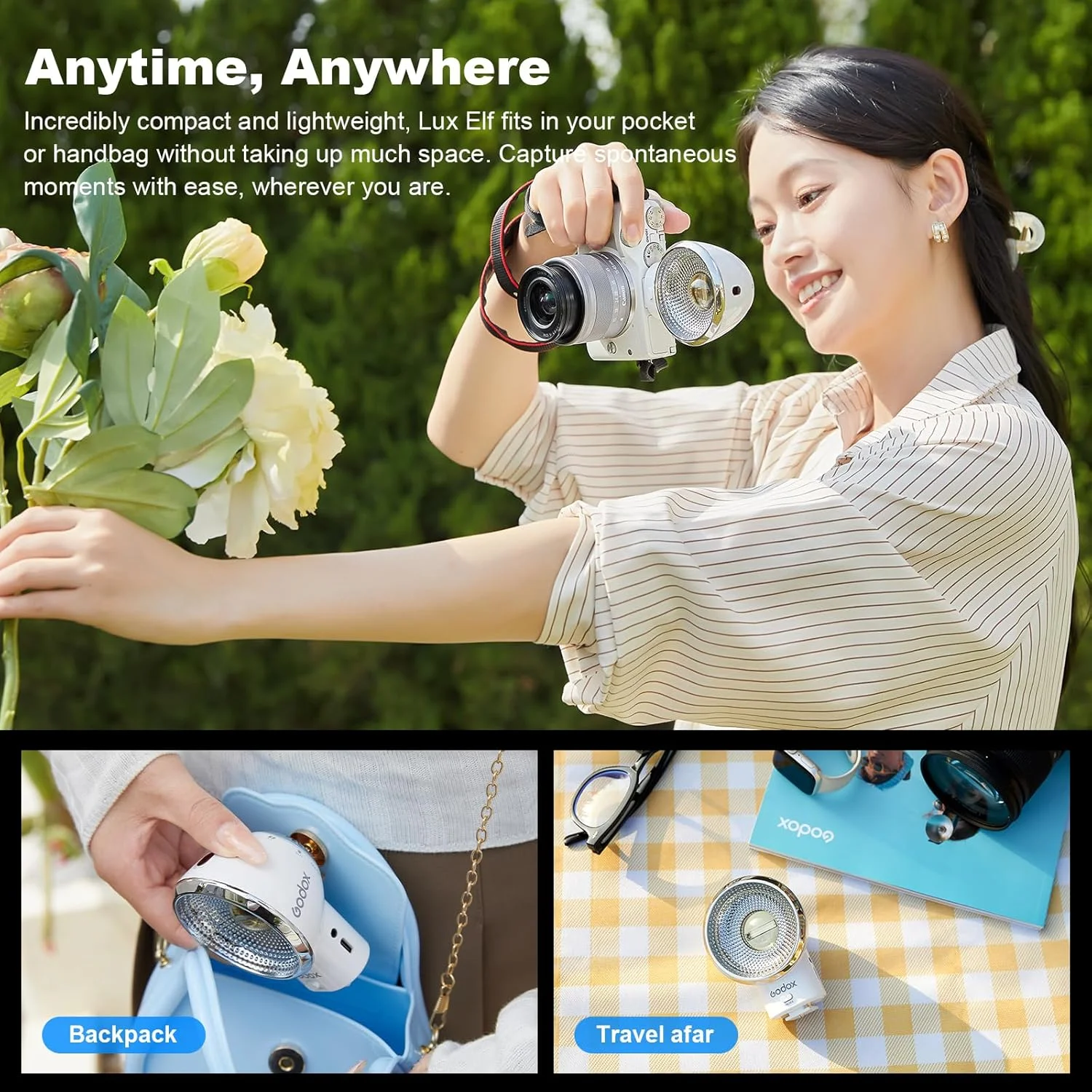 کیت فلاش دوربین رترو گودکس Lux Elf برای مبتدیان، 400 فلاش با قدرت کامل با انتخابگر قدرت راهنمای بصری، کنترل نوری S1/S2 برای فوجی، کانن، نیکون، سونی، الیمپوس برای عکاسی مسافرتی کیت فلاش دوربین رترو گودکس Lux Elf برای مبتدیان، 400 فلاش با قدرت کامل با انتخابگر قدرت راهنمای بصری، کنترل نوری S1/S2 برای فوجی، کانن، نیکون، سونی، الیمپوس برای عکاسی مسافرتی