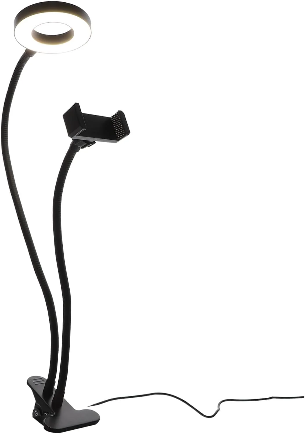 وییمون 1 ست نور پرکننده دو در یک چراغ ال ای دی چراغ حلقه ای ال ای دی نور پرکننده آرایش چراغ حلقه ای گیره ای روی تلفن چراغ حلقه ای برای میز عکاسی حلقه ای ای بی اس نگهدارنده تلفن همراه کوچک