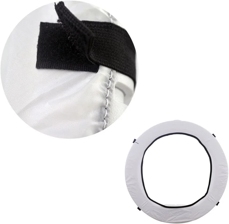 EDNEY بسته 2 عددی روکش نرم نور حلقه ای سفید، (مناسب برای حلقه های 16 تا 18 اینچ) پارچه پخش کننده نور برای فروش زنده محصولات EDNEY بسته 2 عددی روکش نرم نور حلقه ای سفید، (مناسب برای حلقه های 16 تا 18 اینچ) پارچه پخش کننده نور برای فروش زنده محصولات