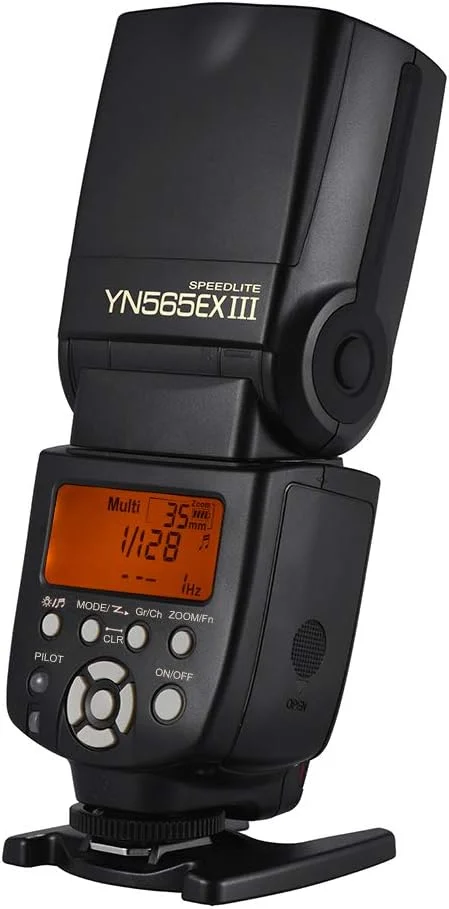 فلاش اسپیدلایت بی سیم TTL اسلیو Morelian YN565EX III/N با عدد راهنمای GN58، سیستم بازیافت پرسرعت، پشتیبانی از ارتقاء فریمور USB برای دوربین های DSLR نیکون