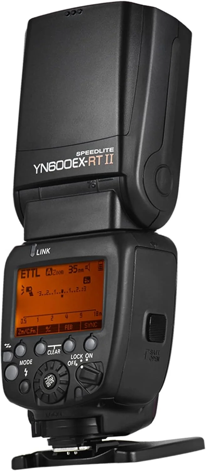 فلاش اسپیدلایت حرفه ای خلاقانه TTL مستر Morelian YN600EX-RT II با قابلیت بی سیم 2.4G و سرعت 1/8000 ثانیه HSS GN60 و پشتیبانی از زوم خودکار/دستی برای دوربین های کانن مدل 600EX-RT YN6000 EX RT II