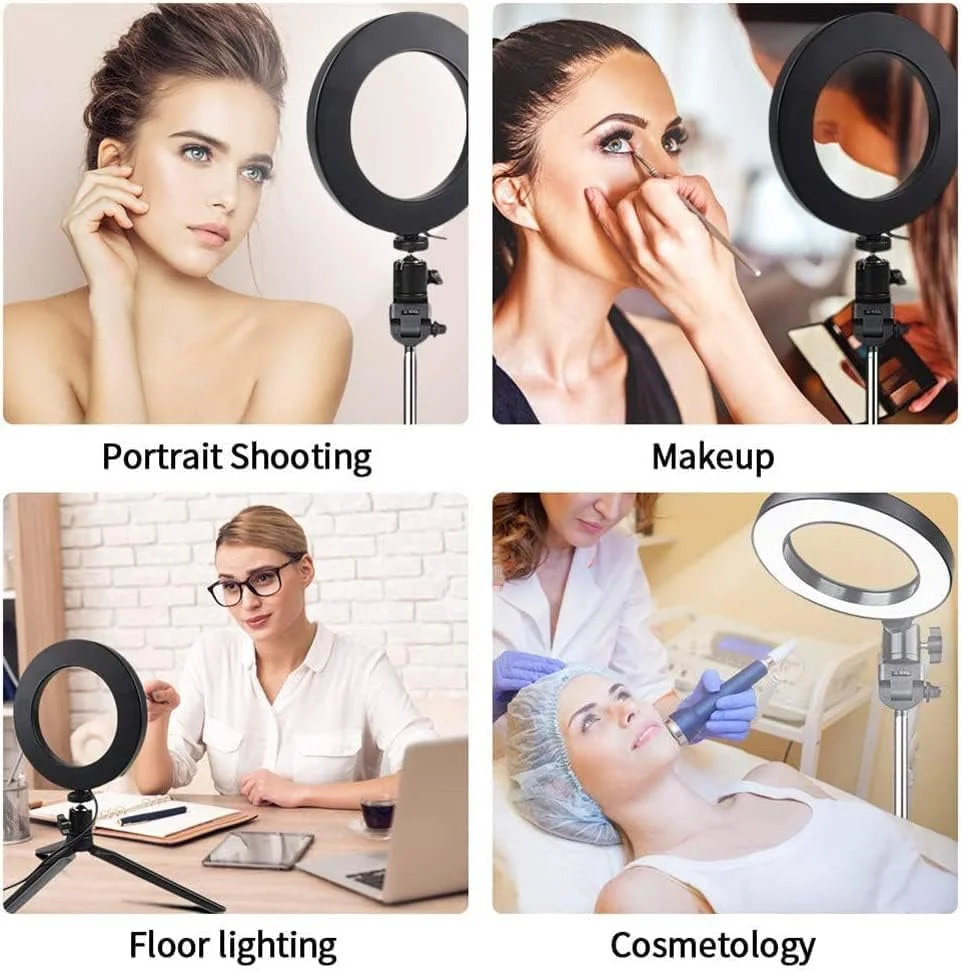 نور ال ای دی دوربین سلفی COOLBABY با پایه سه پایه تلسکوپی، نور حلقه سلفی USB برای پخش زنده/آرایش/یوتیوب/ضبط ویدیو تیک تاک/عکاسی نور ال ای دی دوربین سلفی COOLBABY با پایه سه پایه تلسکوپی، نور حلقه سلفی USB برای پخش زنده/آرایش/یوتیوب/ضبط ویدیو تیک تاک/عکاسی