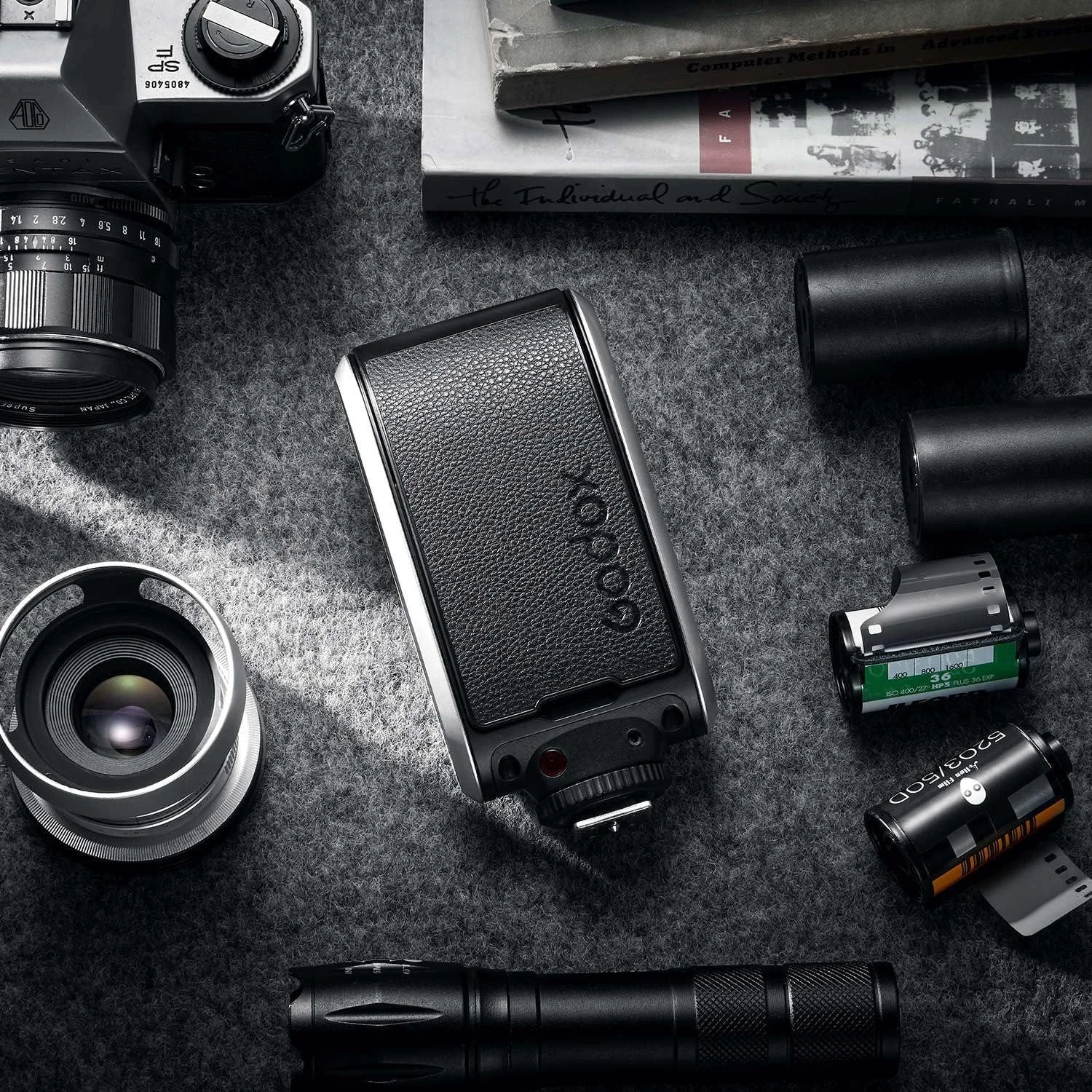 فلاش دوربین رترو گودوکس Lux Senior برای دوربین های فوجی فیلم، کانن، نیکون، الیمپوس و سونی